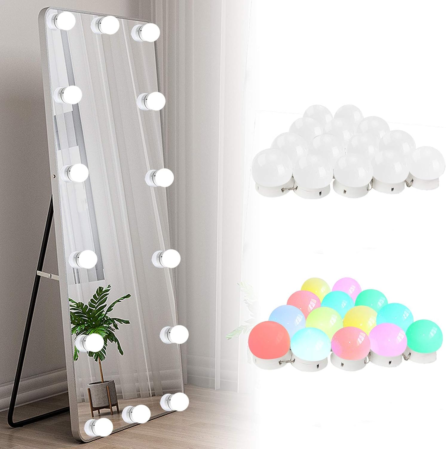 Photography Lighting Diy - RGB Colorful DIY Hollywood Vanity Lights,