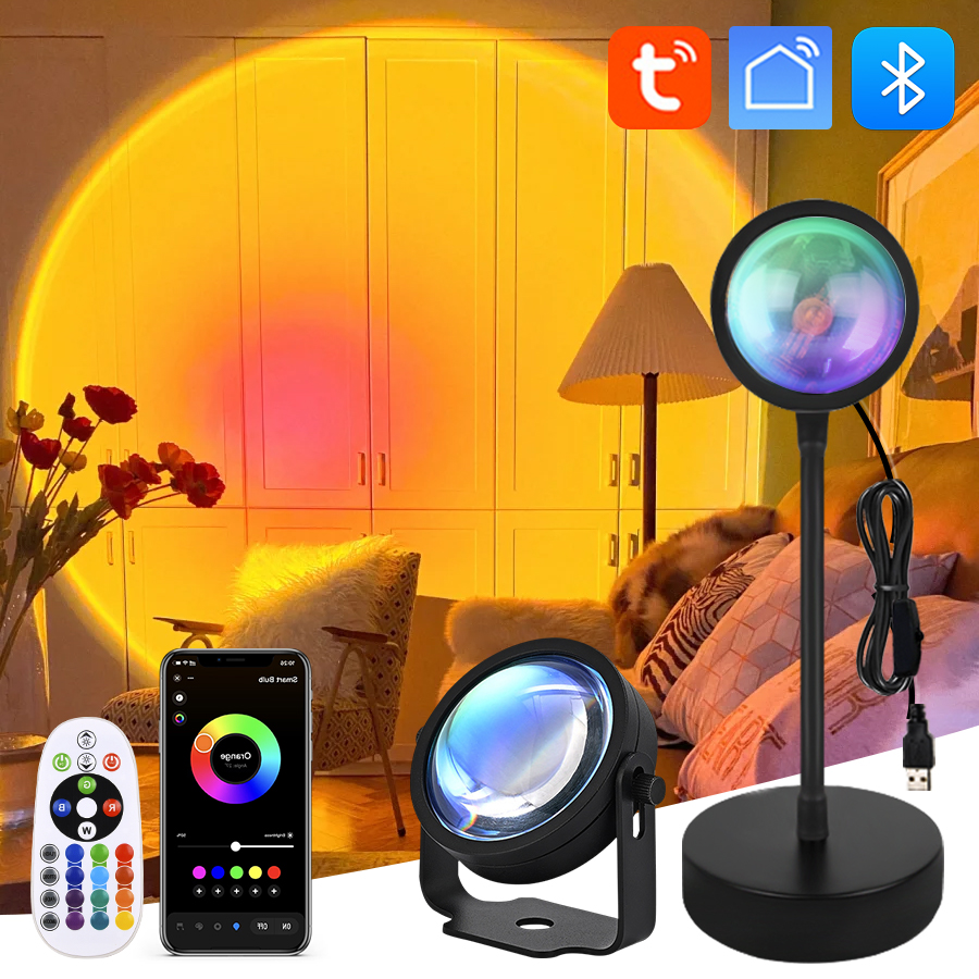 Photography Lighting Diy - Tuya Smart Sunset Projector Lamp, RGB