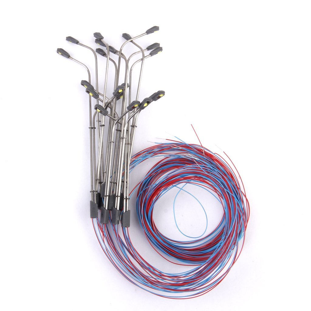10Pcs Simulation Lamppost Whit - Photography Lighting Simulator Free ulasan dan harga