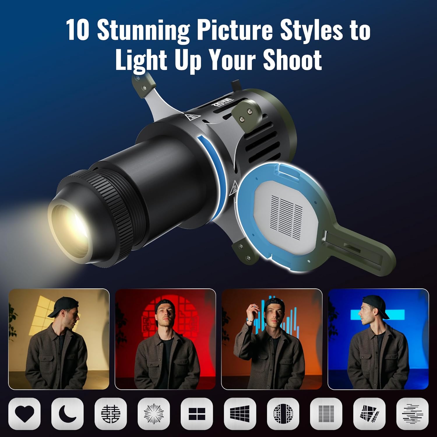 ZHIYUN Mini Spotlight with ZY  - Beauty Dish 55Cm ulasan dan harga