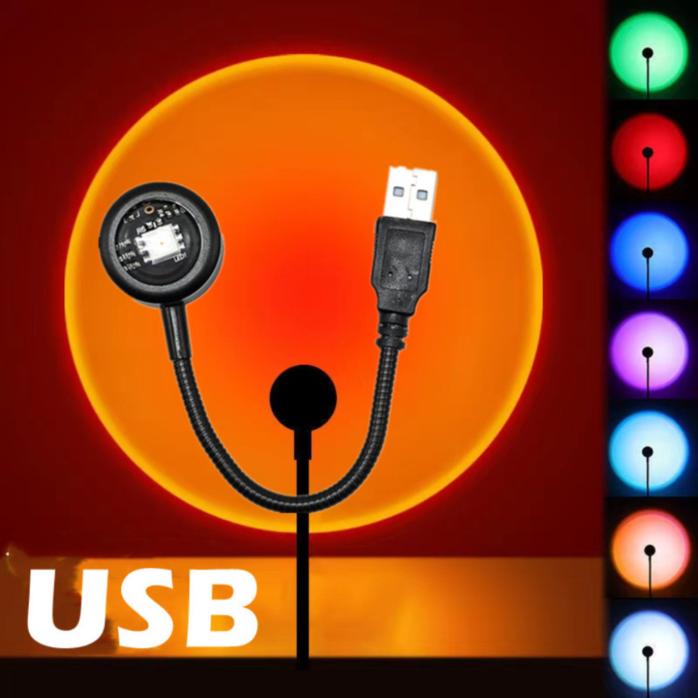 LDHLM Sunset Lamp LED USB Rain - Photography Lighting Diy ulasan dan harga