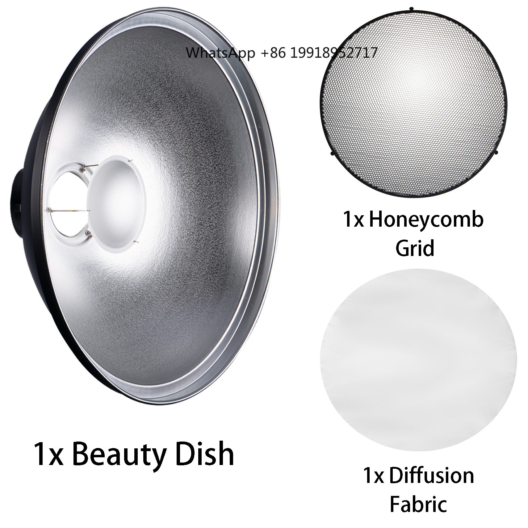 Selens Reflector Beauty Dish 3 - Beauty Dish 55Cm ulasan dan harga