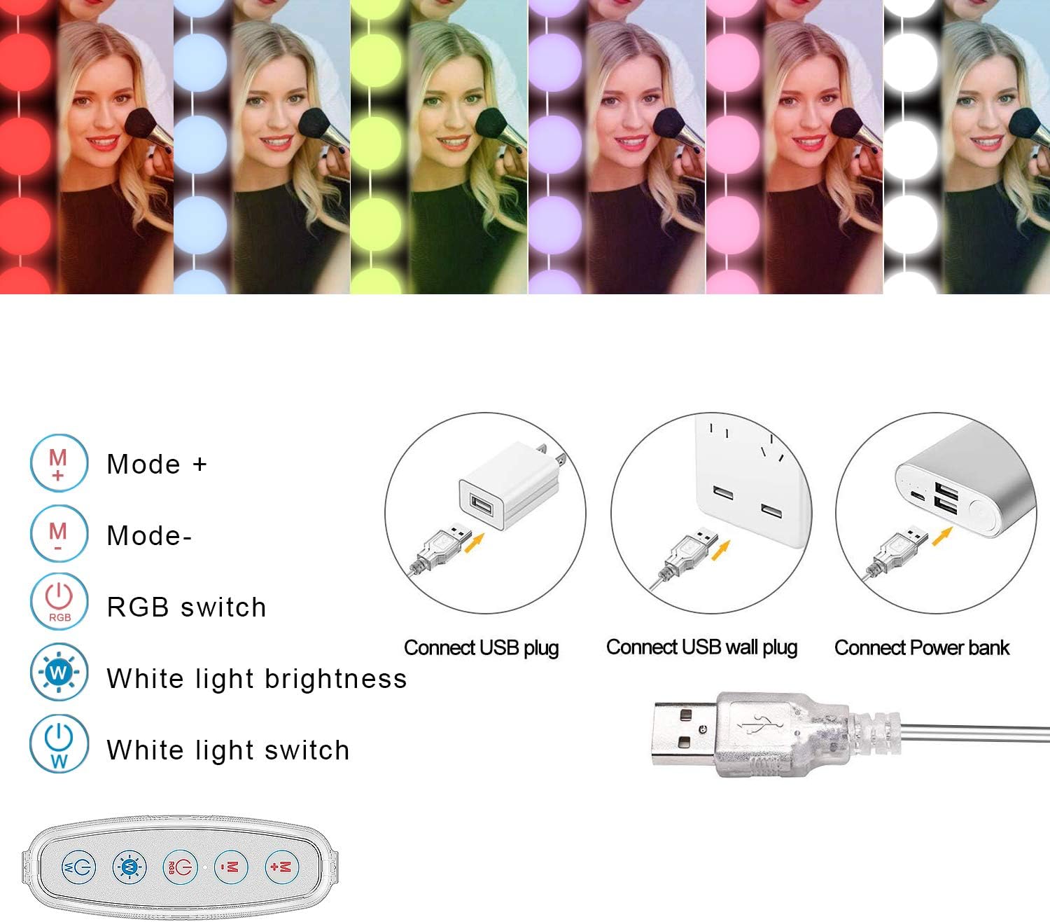 RGB Colorful DIY Hollywood Van - Photography Lighting Diy ulasan dan harga