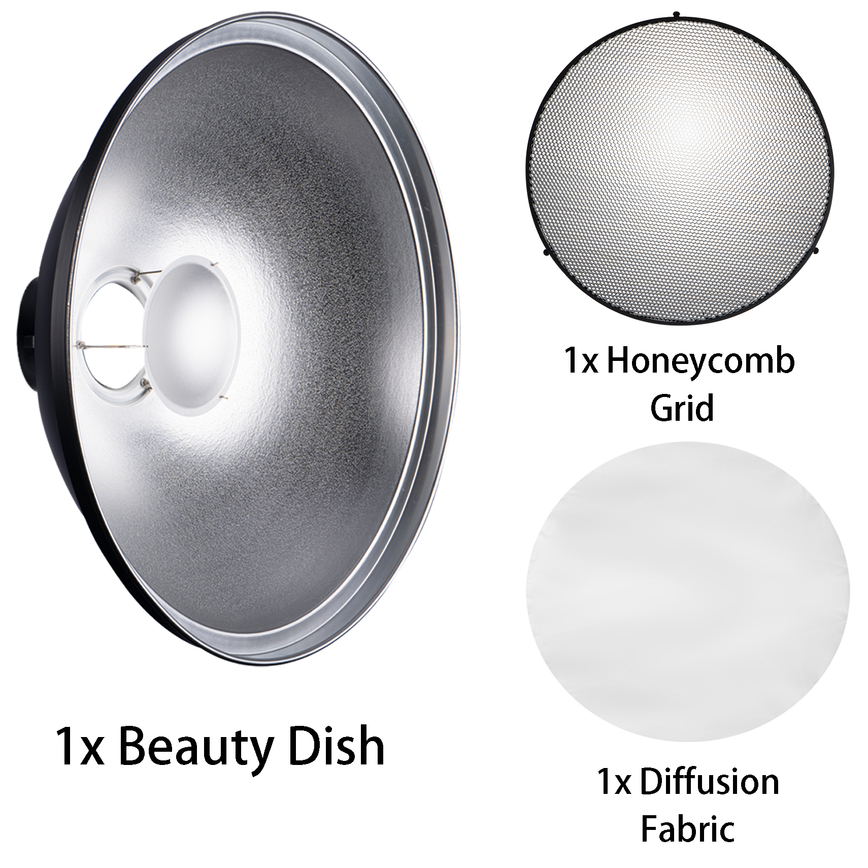 Selens Reflector Beauty Dish 3 - Beauty Dish 55Cm ulasan dan harga