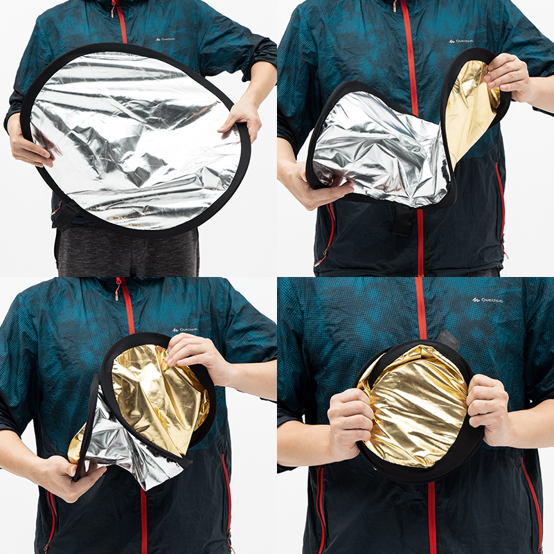 AMBITFUL 2in1 60cm 80cm 110cm  - Reflector Disc Silver ulasan dan harga